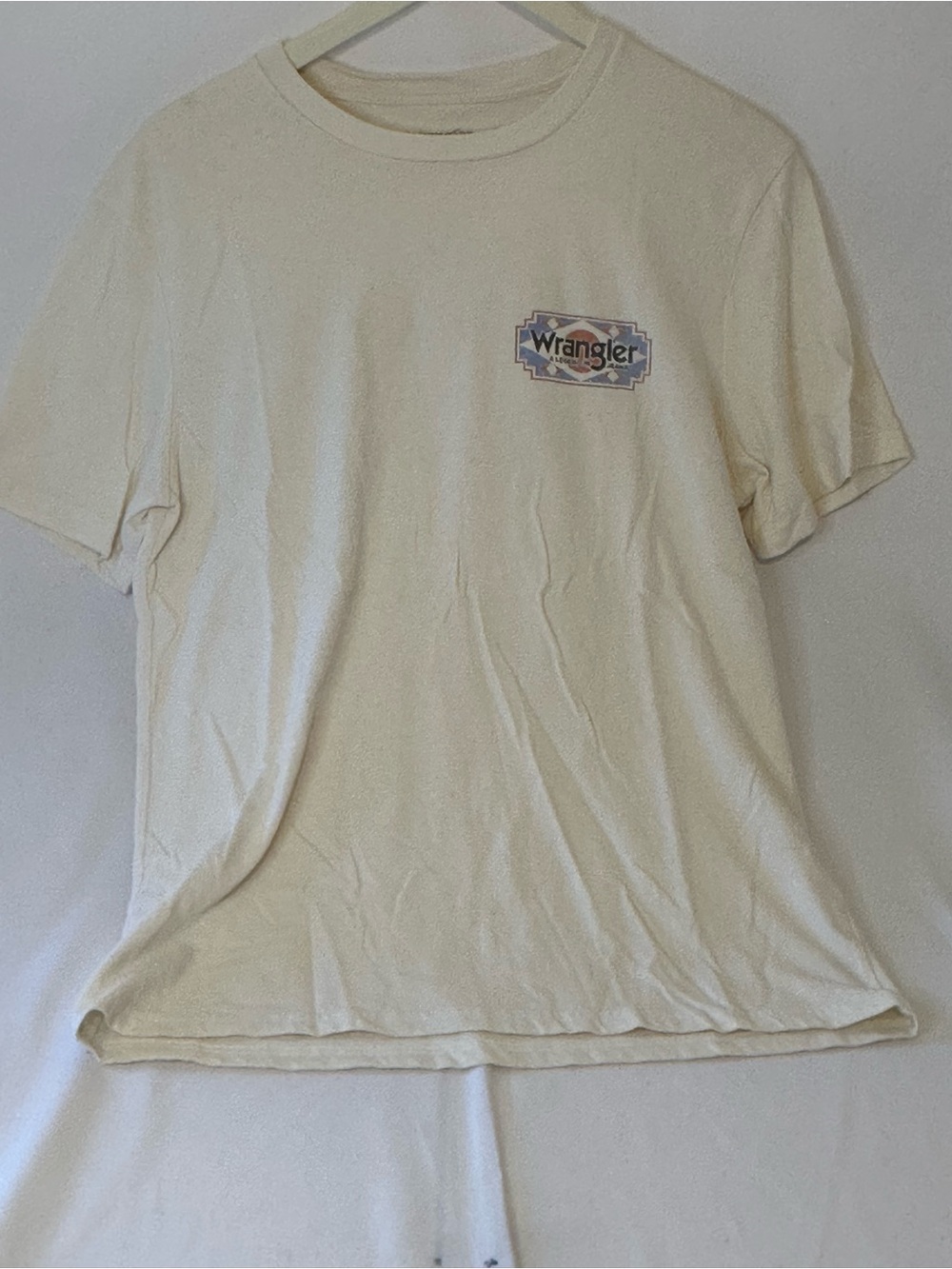 Wrangler Women’s Cream Short-Sleeve Logo Tee